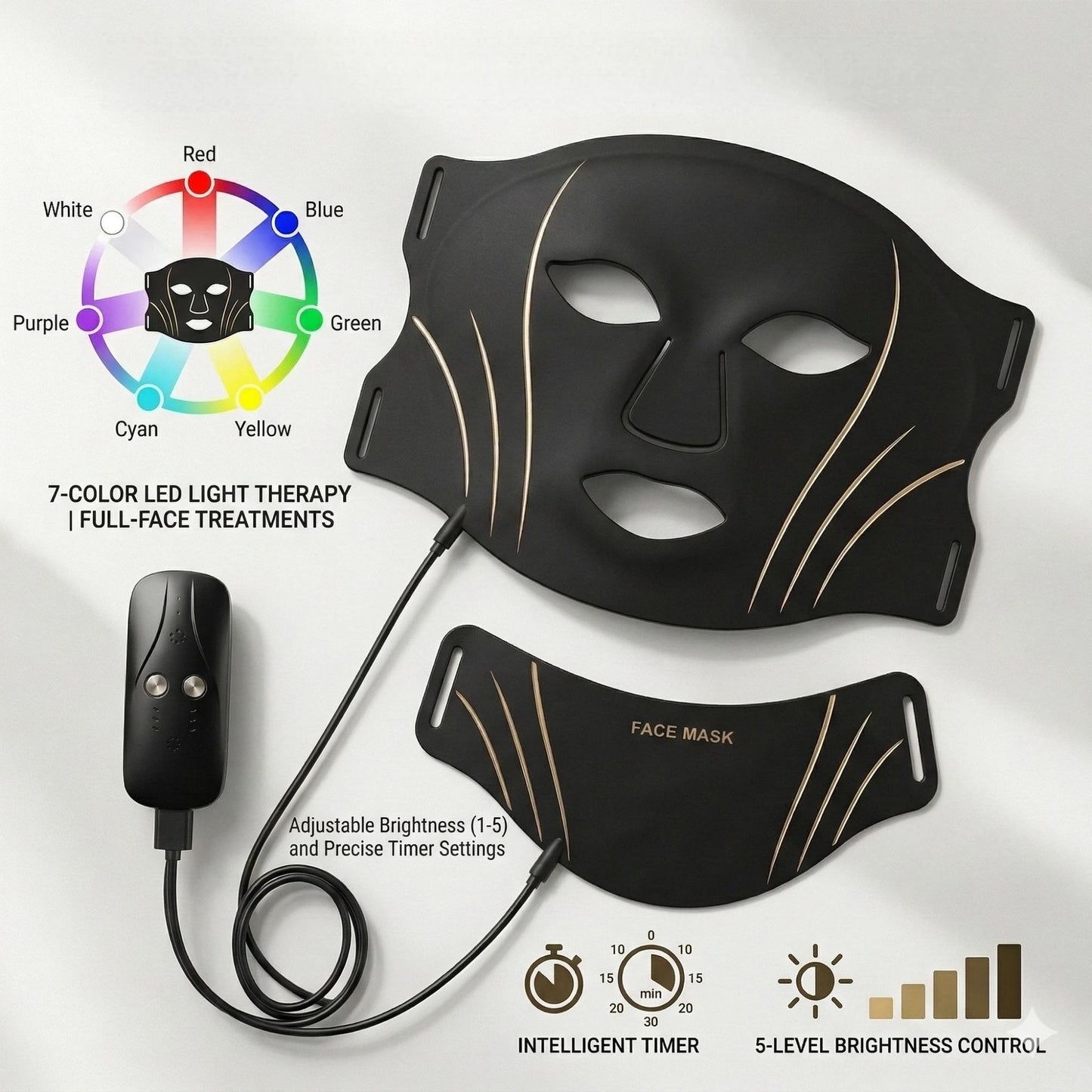 LED Photon Facial Beauty Mask